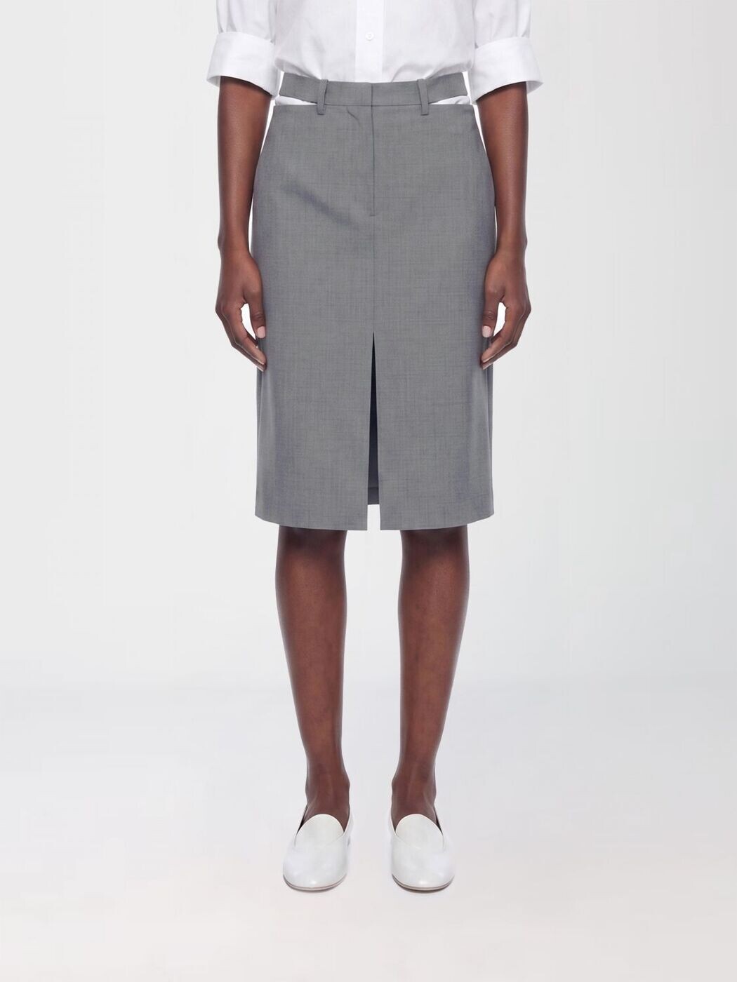 ジルサンダー JIL SANDER スコート レディース 薄墨色 Skirts J03MA0287J40249 関税 貨物輸送無料 2026SS gi