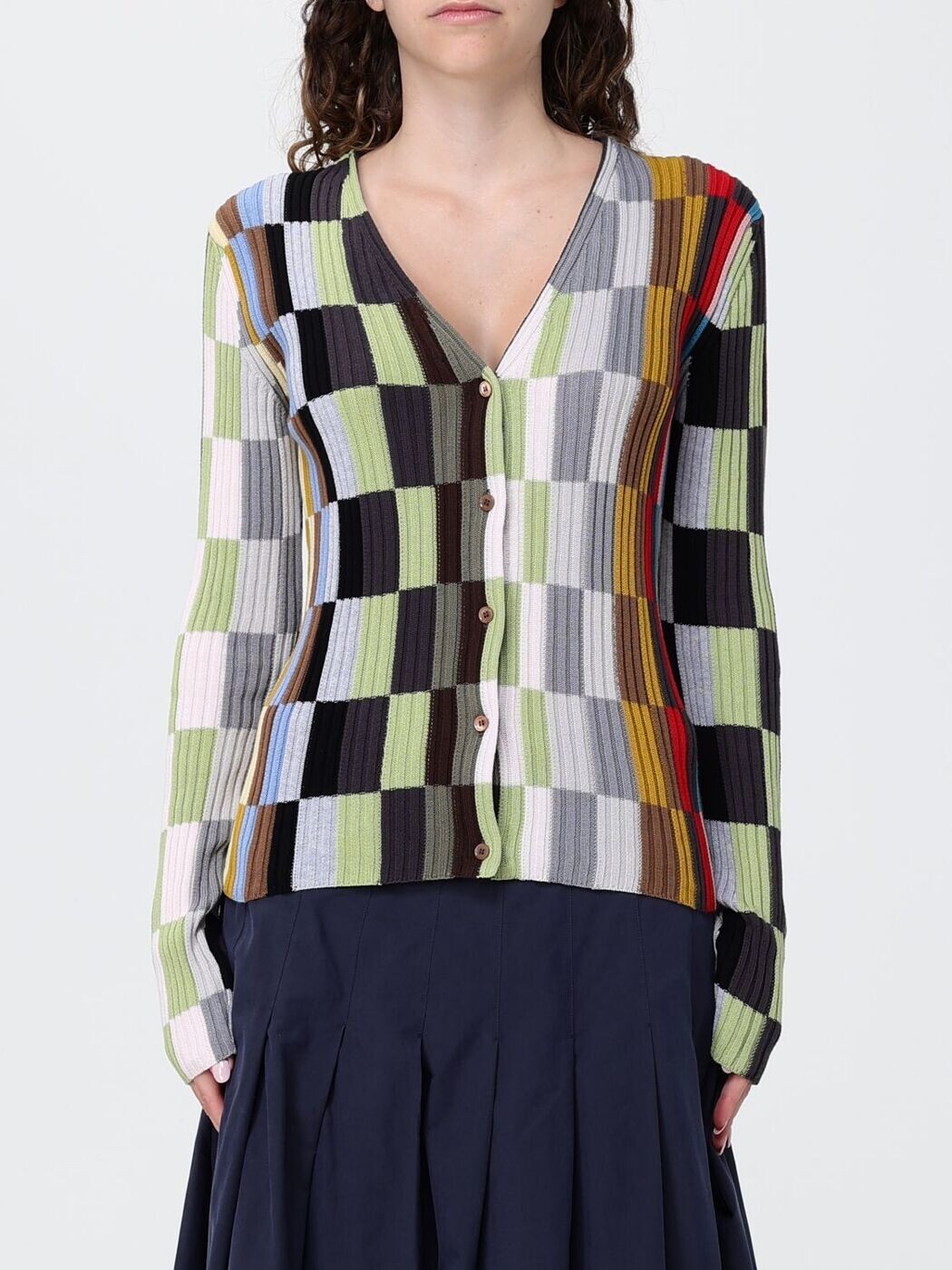 極点スミス PAUL SMITH プルオーバー 編み物御召しもの レディース マルチ色つや Knitwear W1R697NV11237 関税 貨物輸送無料 2026SS gi