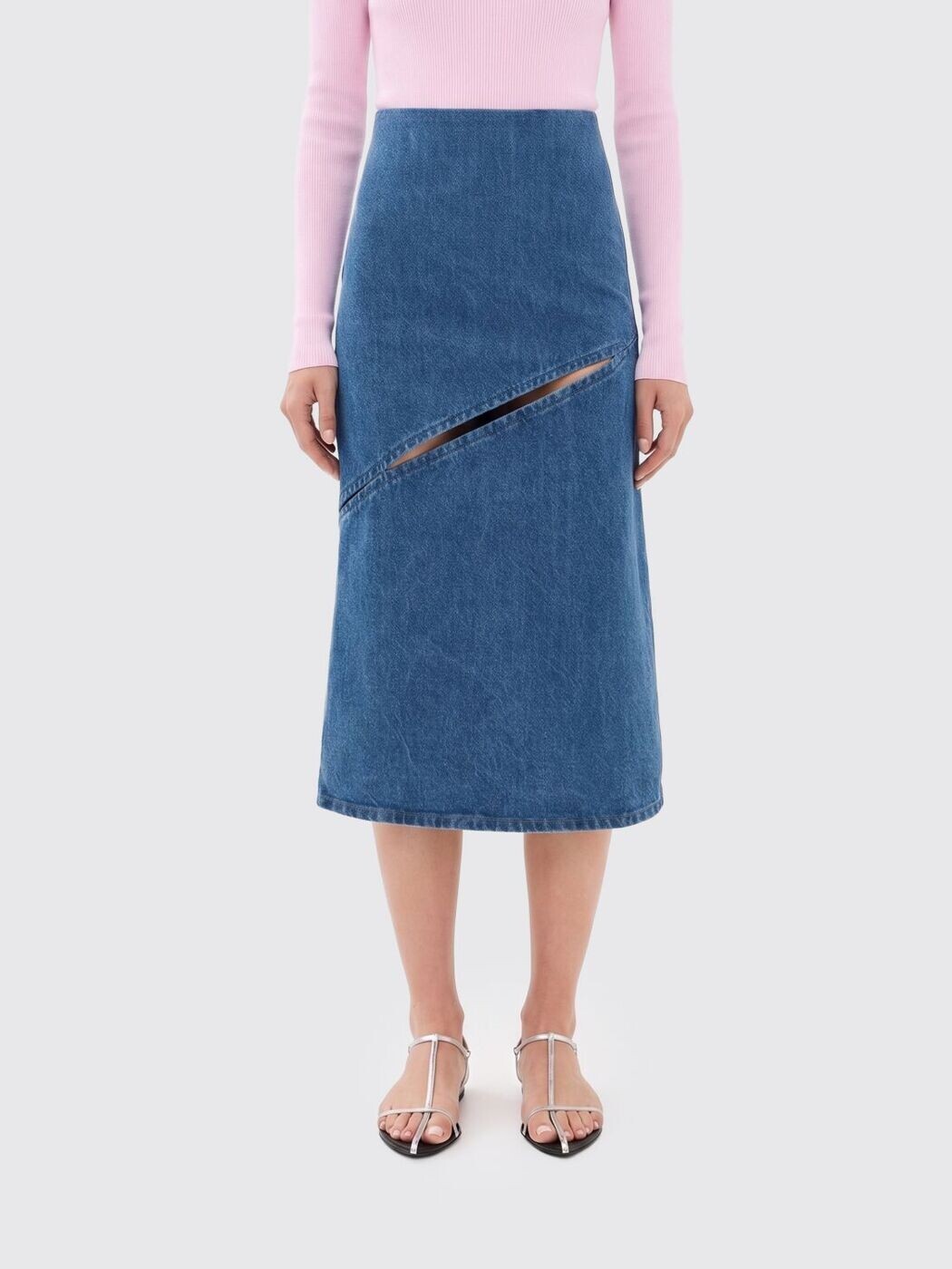 ジルサンダー JIL SANDER スコート レディース 青色 Skirts J03MA0303J45352 関税 貨物輸送無料 2026SS gi