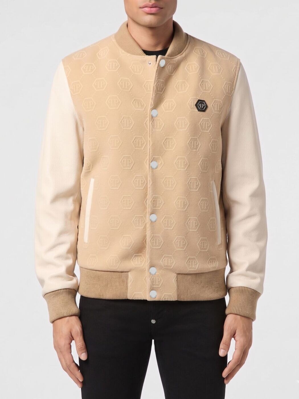 フィリップ 飾り気の無い PHILIPP PLEIN 上衣 メンズ ベージュ Jackets AAECMRB2961PLE131N 関税 貨物輸送無料 2026SS gi