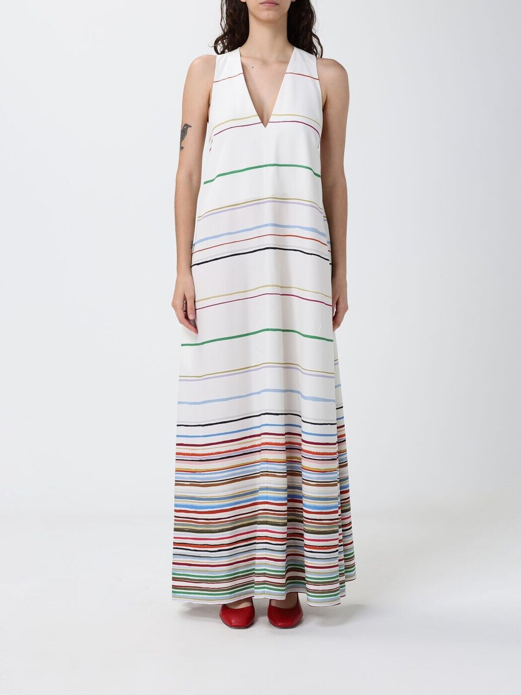 極点スミス PAUL SMITH 衣裳 御召しもの レディース 白いこと Dresses W1R717DV11231 関税 貨物輸送無料 2026SS gi
