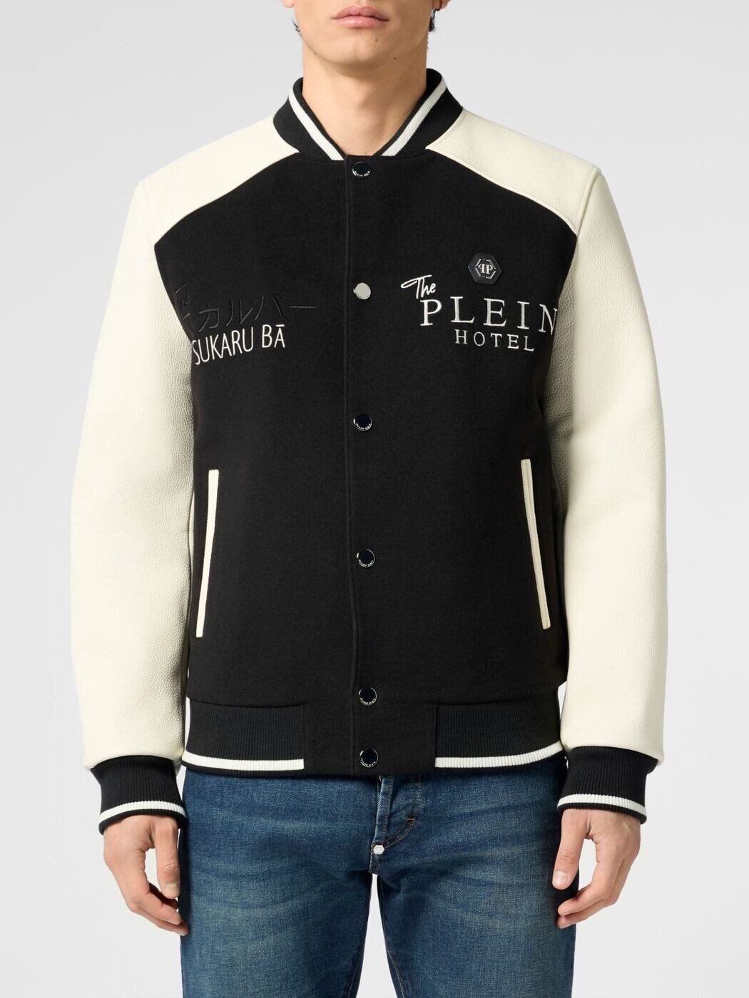 フィリップ 飾り気の無い PHILIPP PLEIN 上衣 メンズ 白いこと Jackets SAFCMLB1971PLE010N 関税 貨物輸送無料 2026SS gi