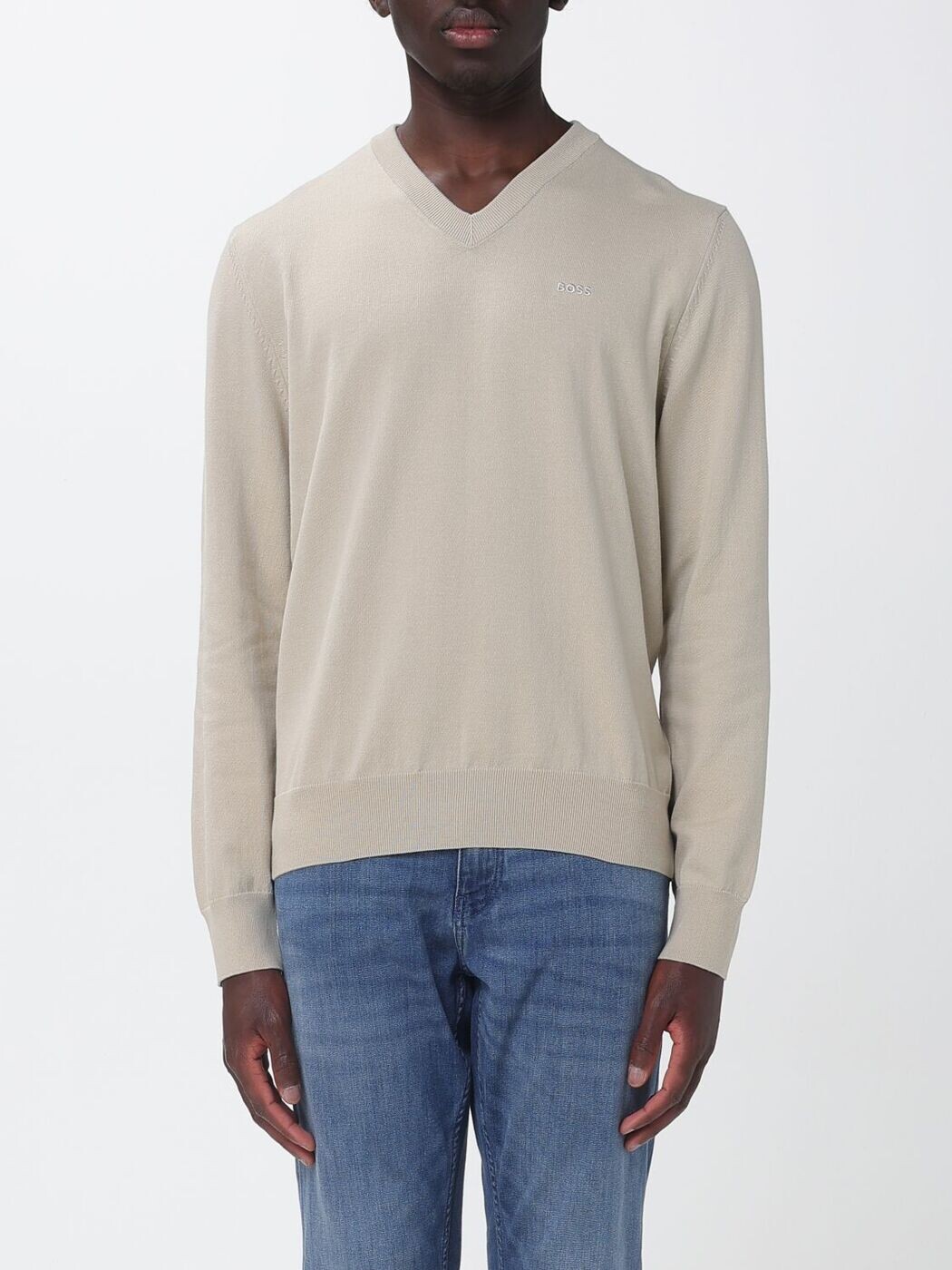 雇い主 BOSS プルオーバー 編み物御召しもの メンズ ベージュ Knitwear 50556524 Beige 関税 貨物輸送無料 2026SS gi