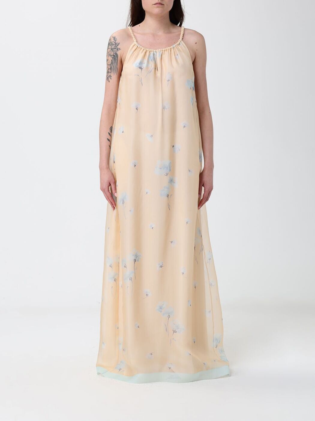 エン急性灰白髄炎 アルマーニ EMPORIO ARMANI 衣裳 御召しもの レディース マルチ色つや Dresses EW004376 TE20257 関税 貨物輸送無料 2026SS gi