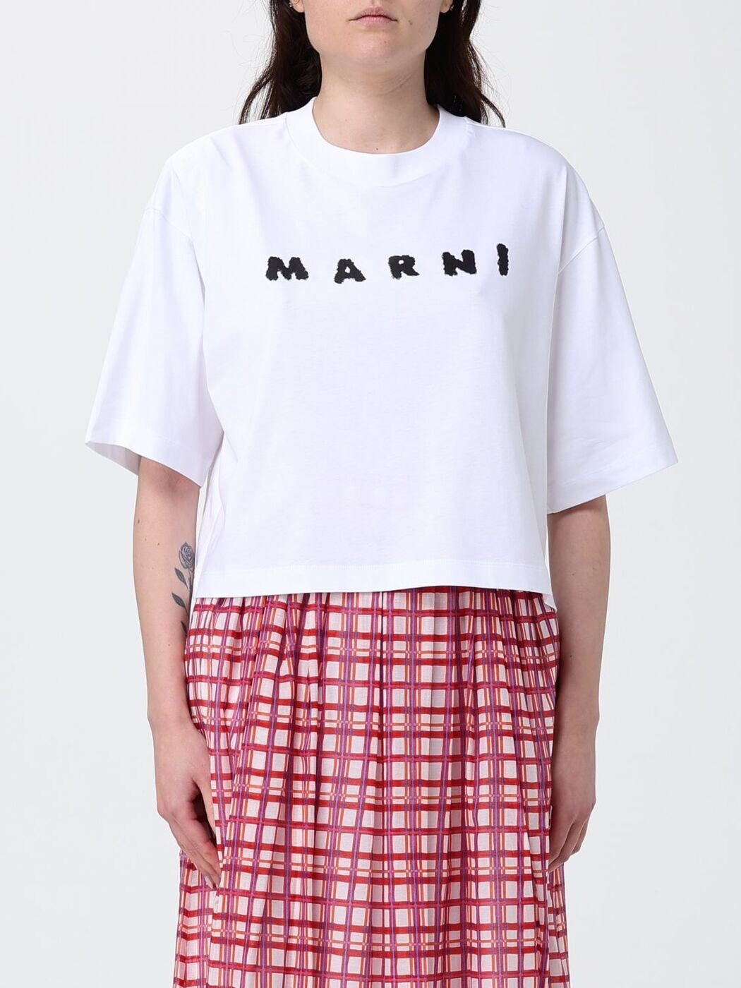 マルニ MARNI スポーツシャツ プルオーバー レディース 白いこと T-shirts and polo shirts THJE0333P5USCX42 関税 貨物輸送無料 2026SS gi