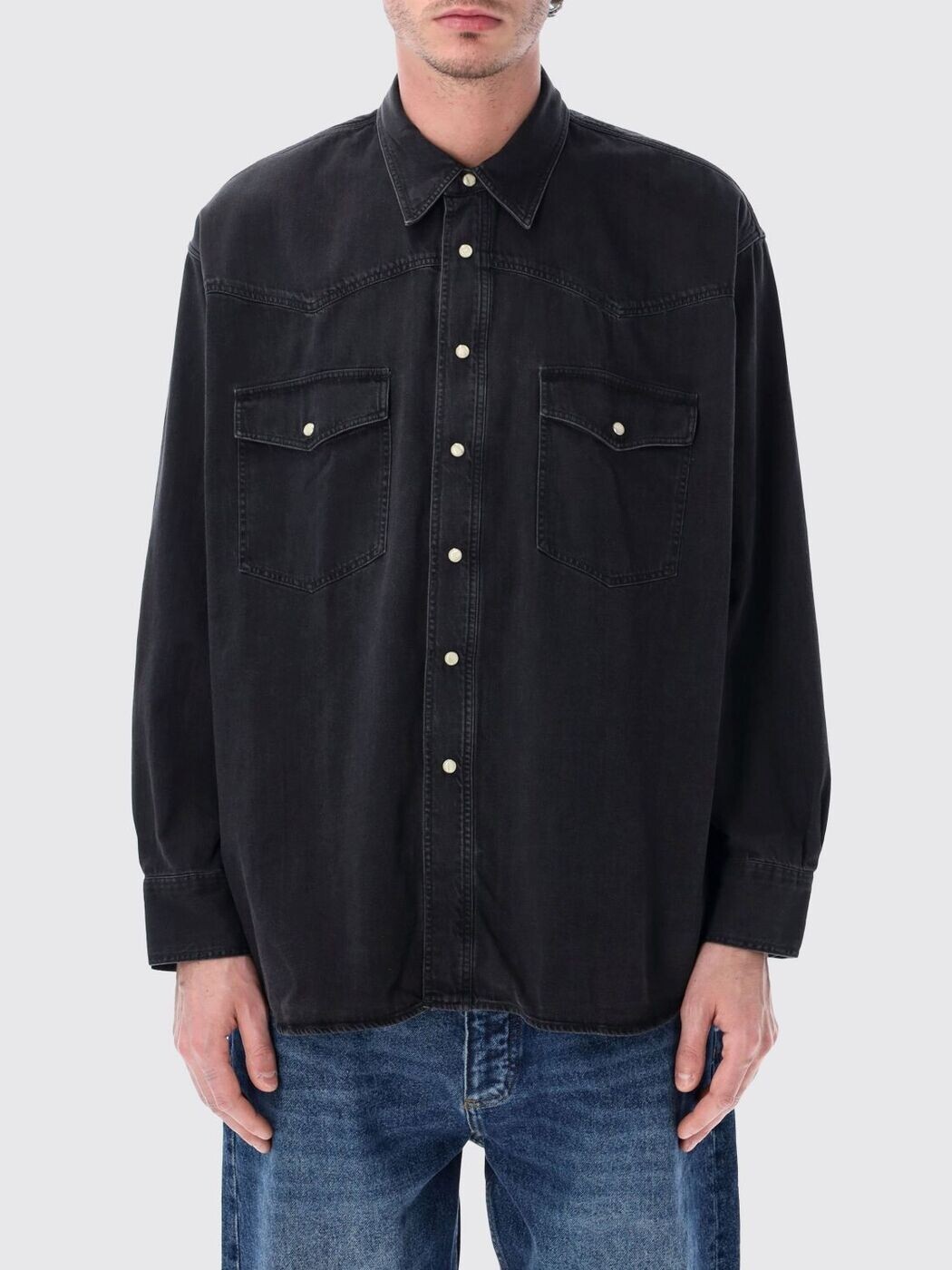 制作室 ニコルソン STUDIO NICHOLSON プルオーバー メンズ 黒いこと Shirts MYLOSNM1467 関税 貨物輸送無料 2026SS gi