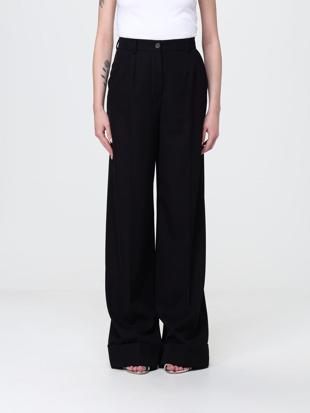 ドルチェ\u0026ガッバーナ DOLCE\u0026GABBANA ズボン ズボン下 レディース 黒いこと Trousers FTBM0TFU2OW 関税 貨物輸送無料 2026SS gi