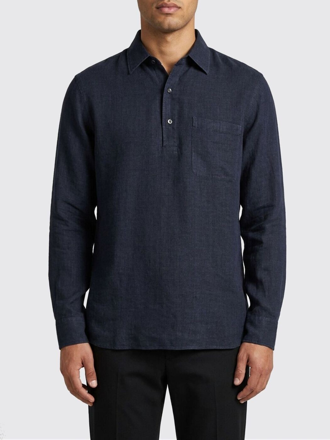 ゼニア ZEGNA プルオーバー メンズ 青碧 Shirts UHX51A3SRF13 関税 貨物輸送無料 2026SS gi