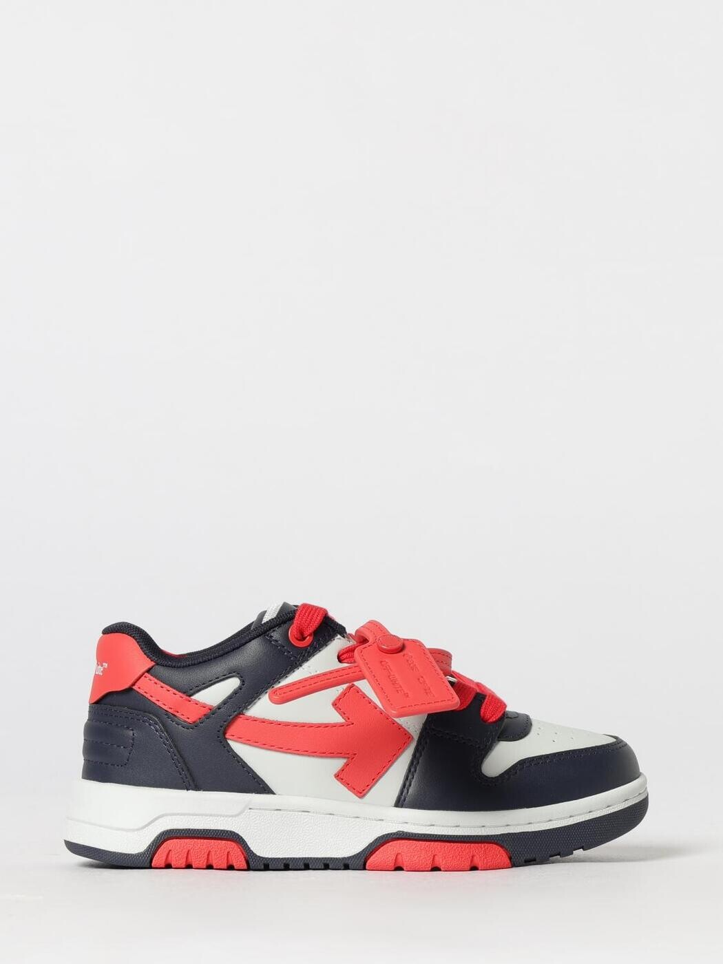 オフ 白いこと OFF-WHITE 滑っこいスニーカー スニーカー ボーイズ 赤いこと Flat sneakers B011S6L0014 関税 貨物輸送無料 2026SS gi