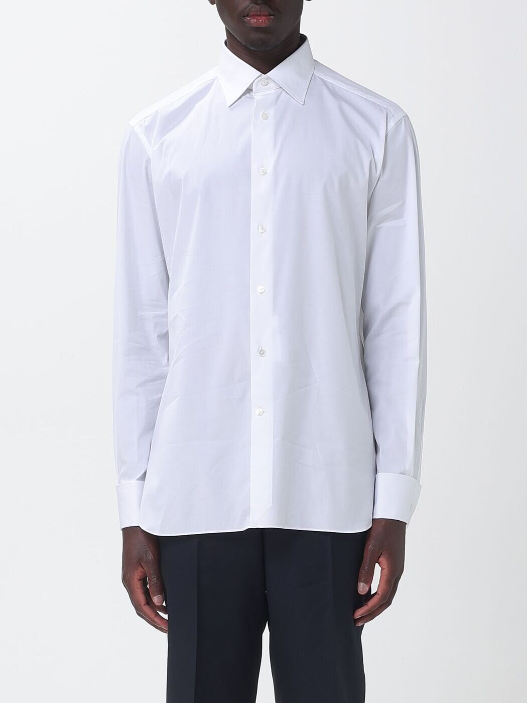 ゼニア ZEGNA プルオーバー メンズ 白いこと Shirts 9RS4PA304100A3 関税 貨物輸送無料 2026SS gi