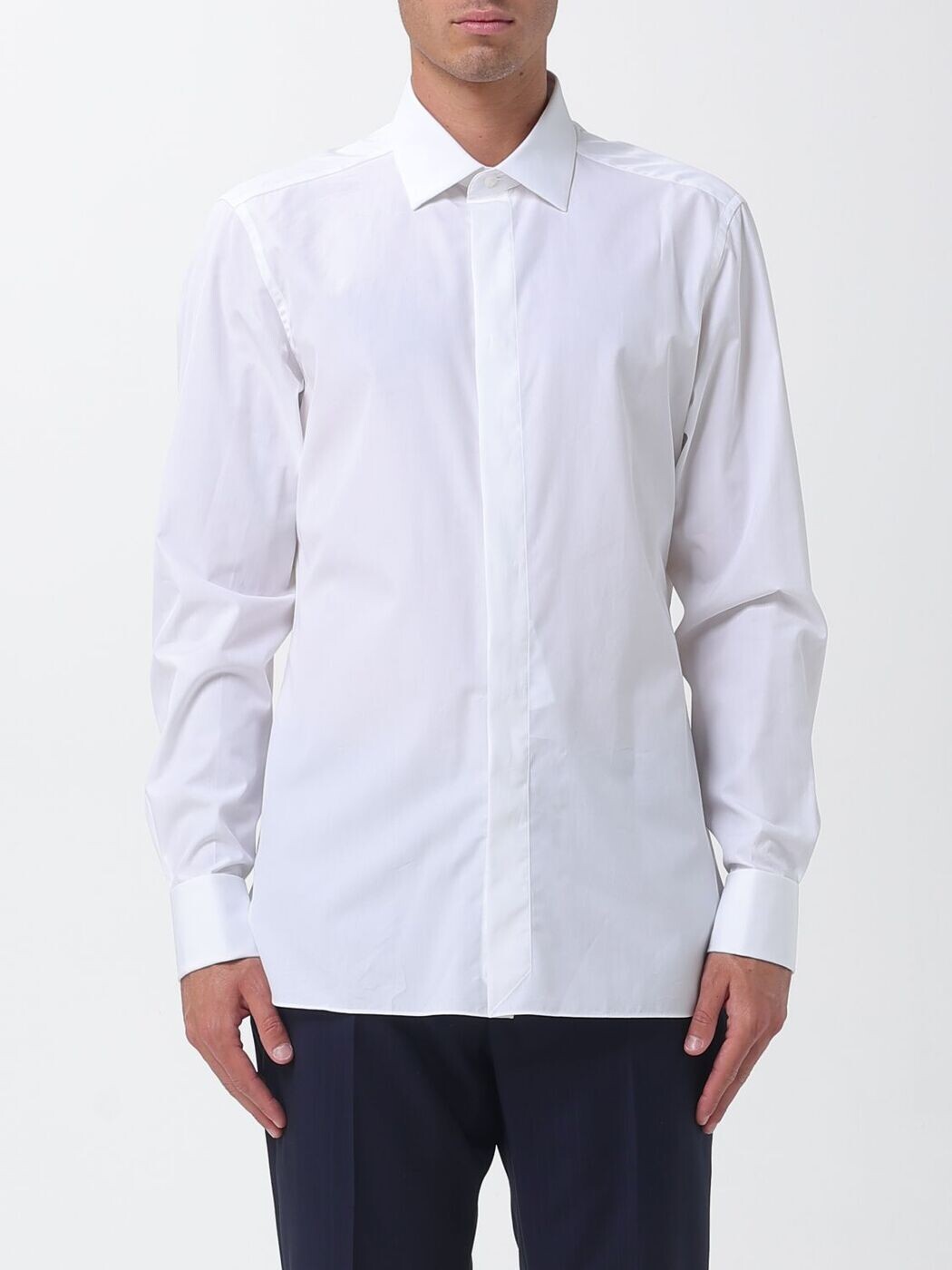 ゼニア ZEGNA プルオーバー メンズ 白いこと Shirts 9MCZRM301950A3 関税 貨物輸送無料 2026SS gi