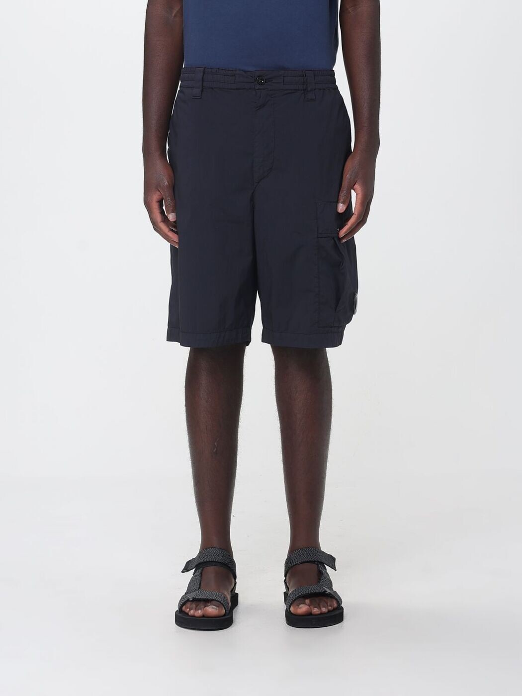 シーピー 貴社 CP COMPANY さる股引き メンズ 青み Shorts 20CMBE254A006439G 関税 貨物輸送無料 2026SS gi