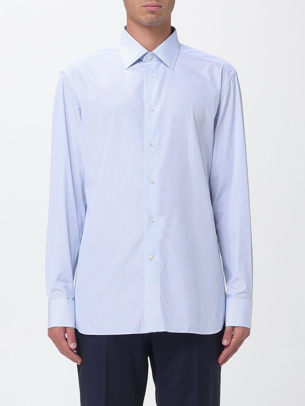 ゼニア ZEGNA シャツ メンズ Shirts 9RS4PA301011A3 Gnawed Blue 関税 送料無料 2026SS gi｜BRANDSHOP「il Tesoro」