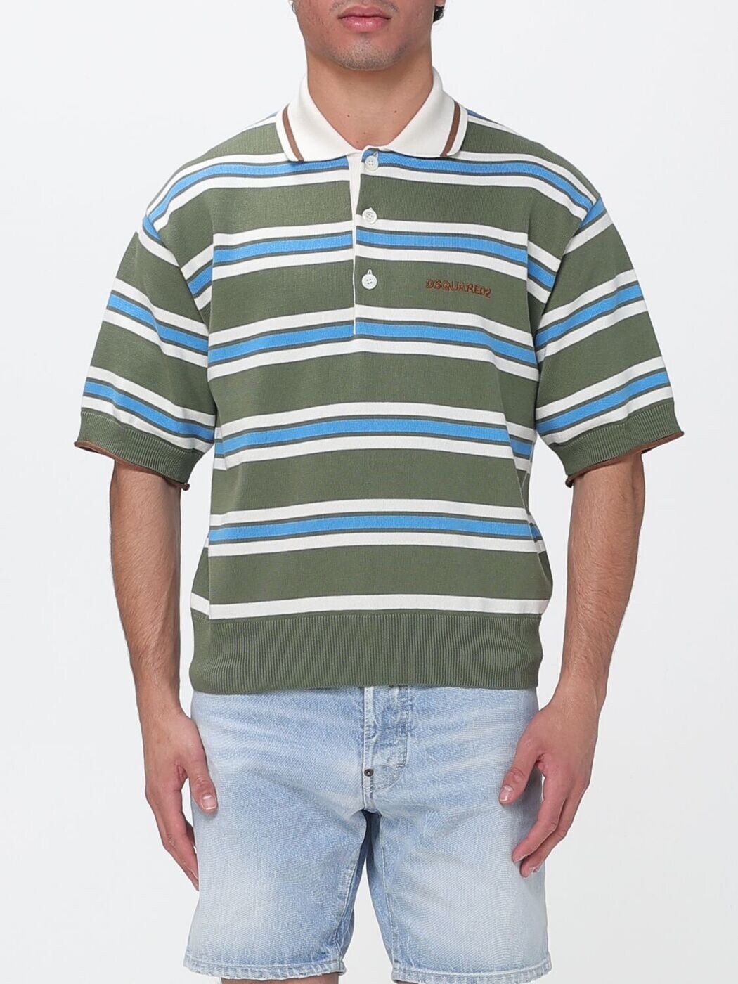 ディースクエアード DSQUARED2 スポーツシャツ メンズ 白いこと Polo shirts S74HA1594D13195 関税 貨物輸送無料 2026SS gi