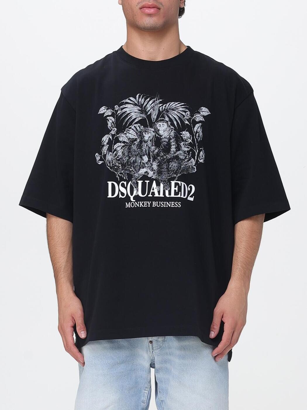 ディースクエアード DSQUARED2 プルオーバー メンズ 黒いこと T-shirts S74GD1545D20106 関税 貨物輸送無料 2026SS gi