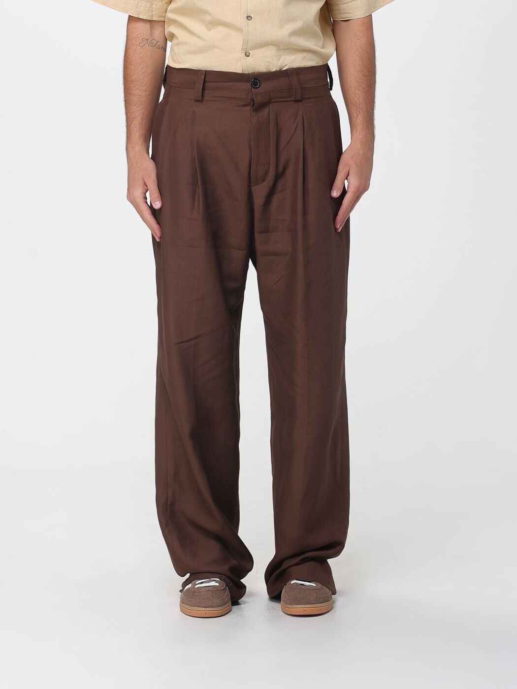 ラネウス LANEUS ズボン ズボン下 メンズ 赤銅色 Trousers S6LAMAPA085 関税 貨物輸送無料 2026SS gi