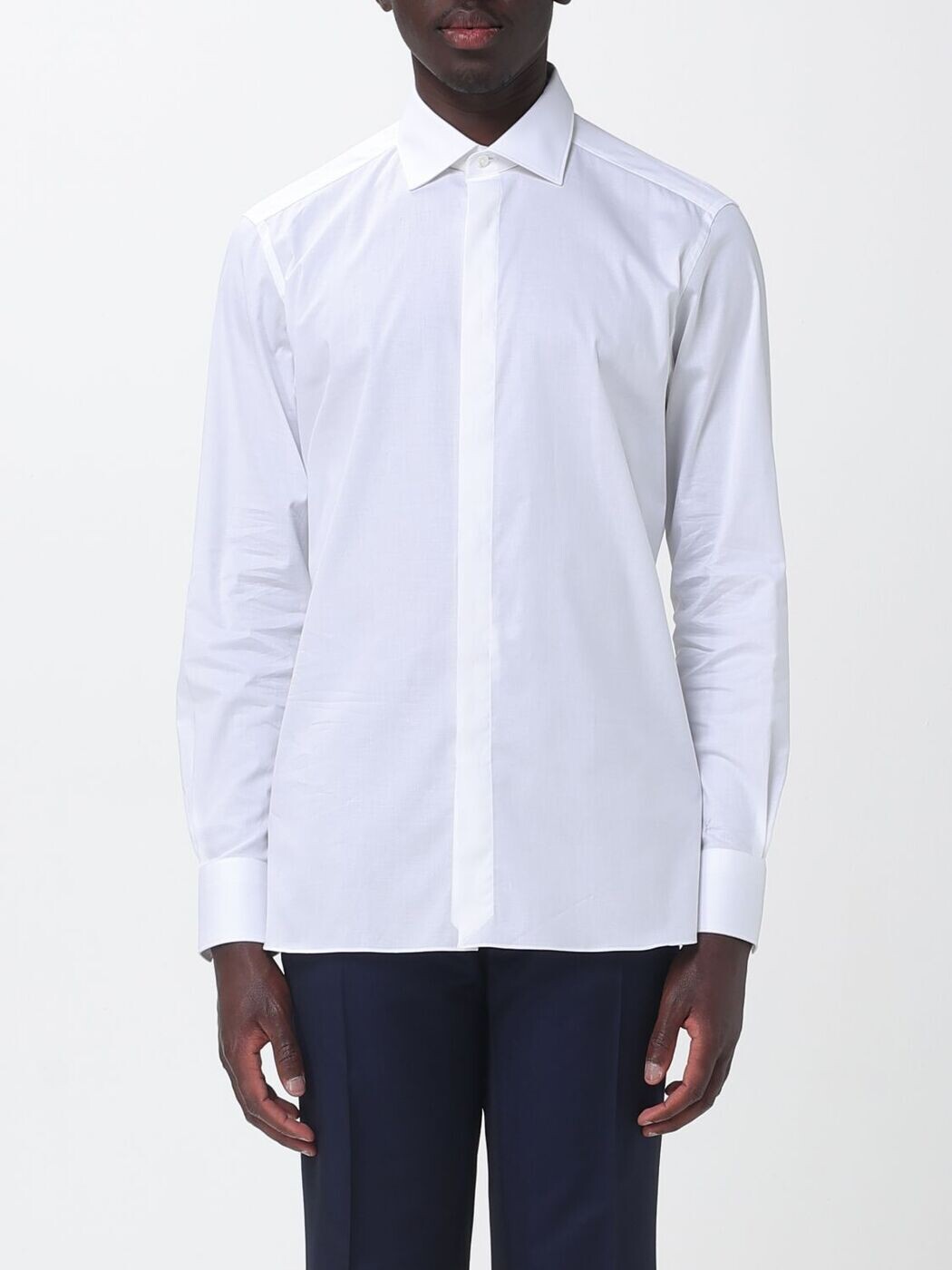 ゼニア ZEGNA プルオーバー メンズ 白いこと Shirts 9MFCMT301350A3 関税 貨物輸送無料 2026SS gi