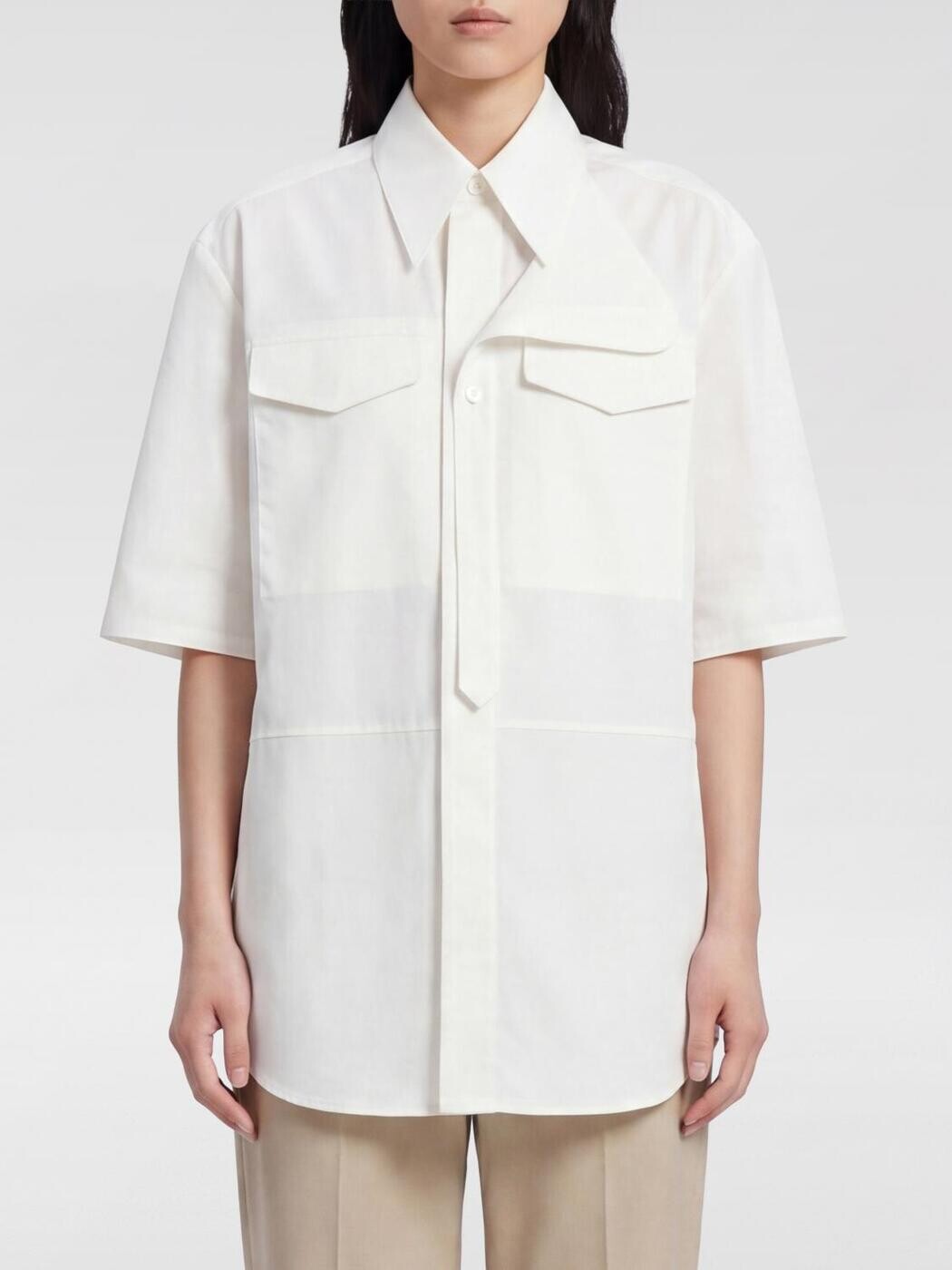 ボッテガ ヴェネタ BOTTEGA VENETA シャツ レディース ホワイト Shirts 868895V6D10 White 関税 送料無料 2026SS gi｜BRANDSHOP「il Tesoro」