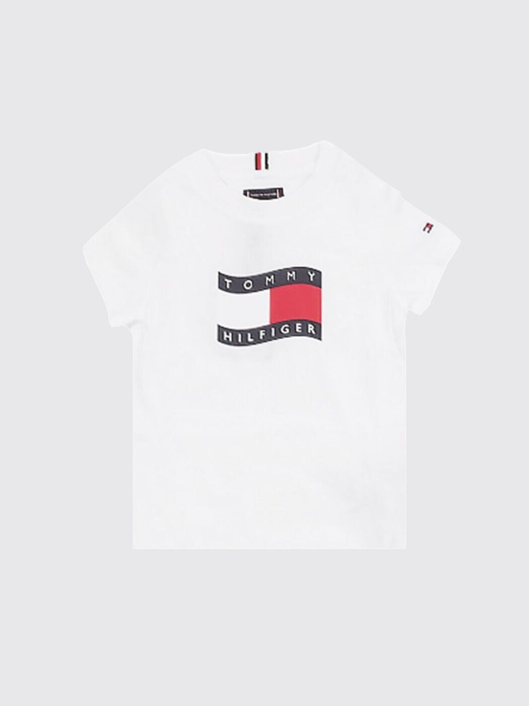 トミー ヒルフィガー TOMMY HILFIGER ロング衣袂ティーシャツ ティーシャツ ボーイズ 白いこと Long sleeve t-shirts KB0KB10275 関税 貨物輸送無料 2026SS gi
