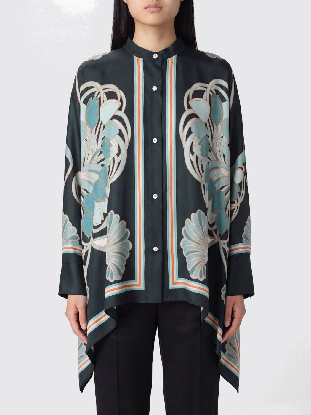 ラ ダブル ジェイ LA DOUBLEJ シャツ レディース グリーン Shirts SHI0059SIL001BTU01 Green 関税 送料無料 2026SS gi｜BRANDSHOP「il Tesoro」 87,615円