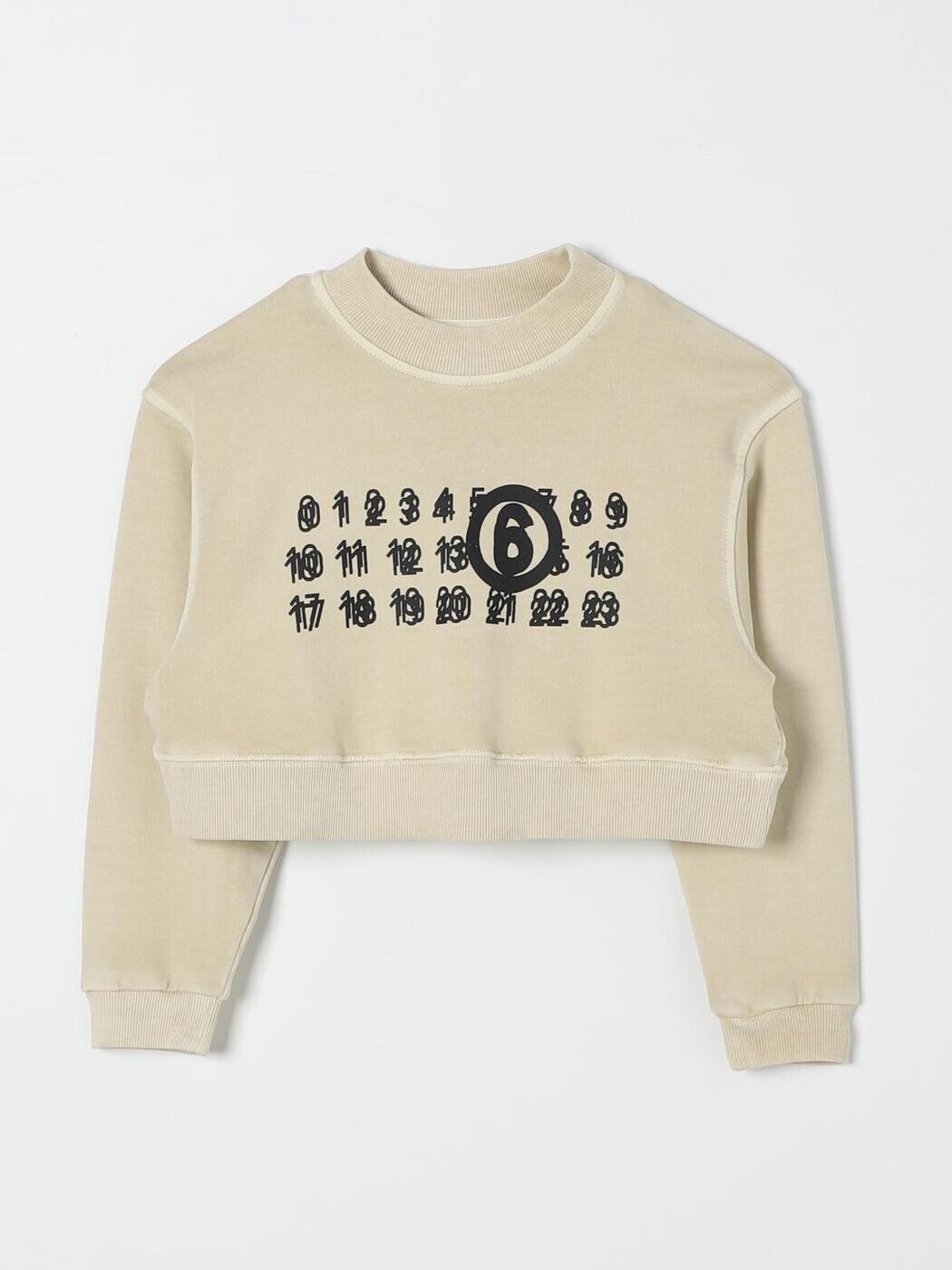 エムエムシックス メゾン マルジェラ MM6 MAISON MARGIELA クルーネックジャンパー ニットウェア ボーイズ ベージュ Crew neck jumpers M60683MM03Z 関税 送料無料 2024AW gi