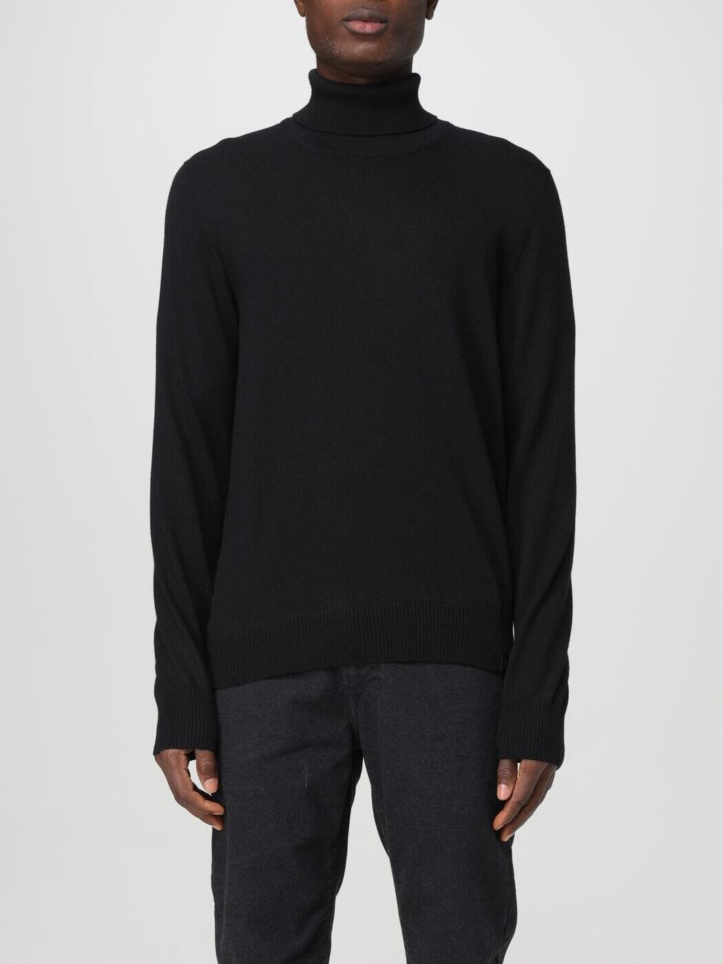 フェイ FAY プルオーバー 編み物御召しもの メンズ 黒いこと Knitwear NMMC1492440CQT Black 関税 貨物輸送無料 2025AW gi