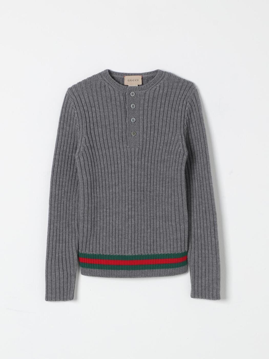 グッチ GUCCI クルーネックジャンパー 編み物御召しもの ボーイズ 薄墨色 Crew neck jumpers 785284XKD2W 関税 貨物輸送無料 2025AW gi