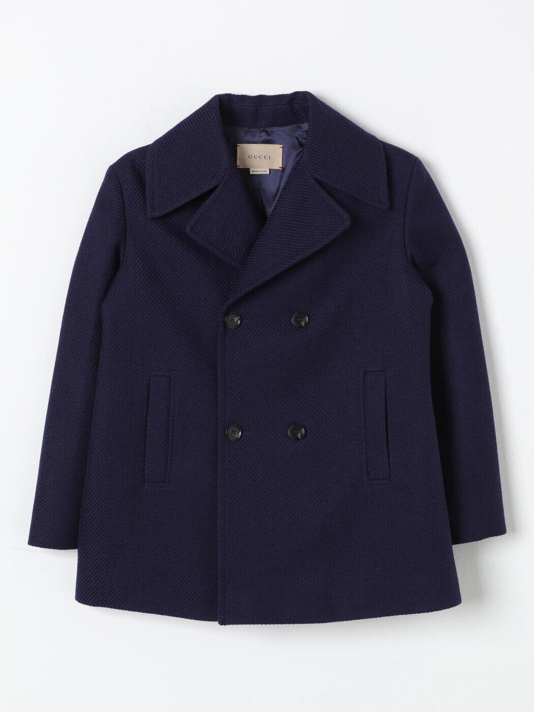 グッチ GUCCI 厚地の外套 ボーイズ 青碧 Coats 784498XWA15 関税 貨物輸送無料 2025AW gi