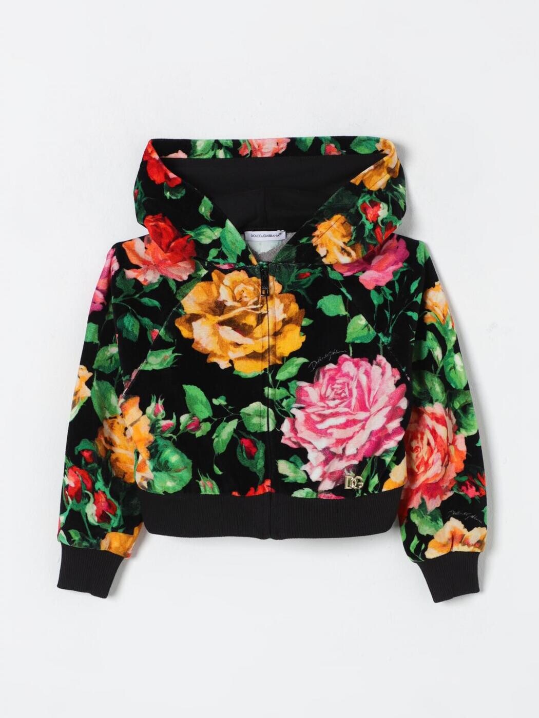 ドルチェ＆ガッバーナ DOLCE\u0026GABBANA クルーネックジャンパー 編み物御召しもの ガールズ 黒いこと Crew neck jumpers L5JWBBHS7O9 関税 貨物輸送無料 2025AW gi