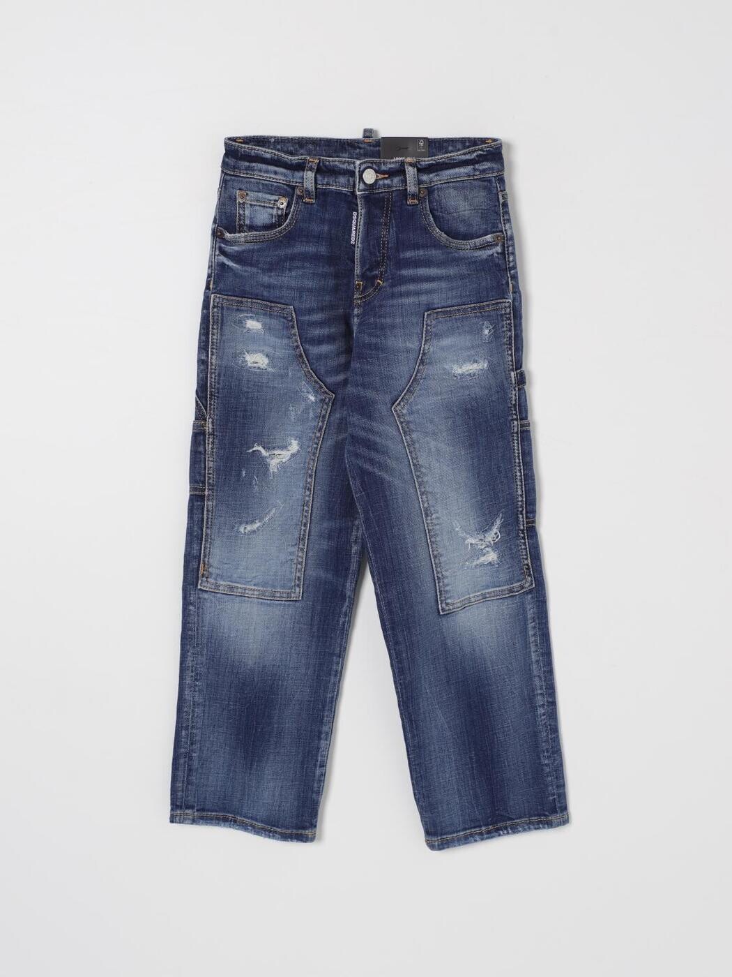 ディースクエアード DSQUARED2 レギュラーフィットジーンズ ジーンズ ボーイズ 青碧 Regular fit jeans DQ2636D0AAK 関税 貨物輸送無料 2025AW gi