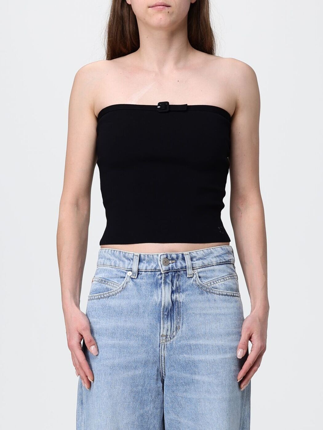 クレージュ COURREGES プルオーバー トップス レディース 黒いこと T-shirts and tops 226MTO526FI0063 関税 貨物輸送無料 2026SS gi