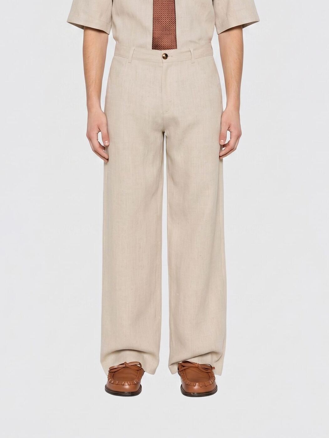 セファ SEFR ズボン ズボン下 メンズ ベージュ Trousers MSS26ARNO 関税 貨物輸送無料 2026SS gi