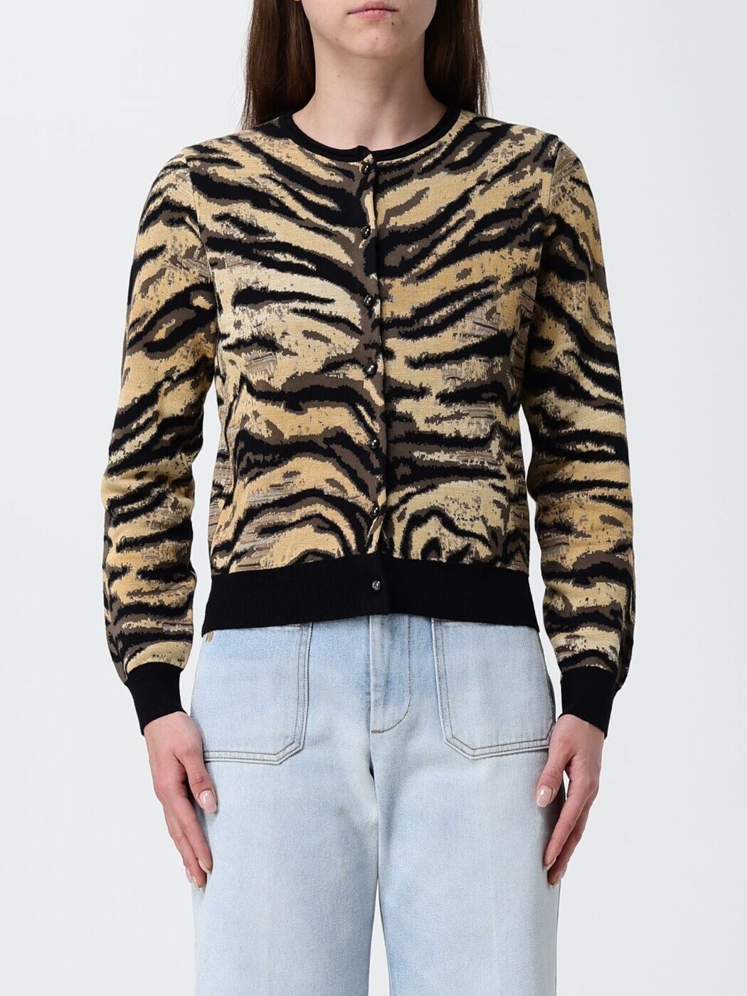ケンゾー KENZO スウェーター 編み物お召しもの レディース マルチ色合い Knitwear FG52CA7363DO 関税 貨物輸送無料 2026SS gi