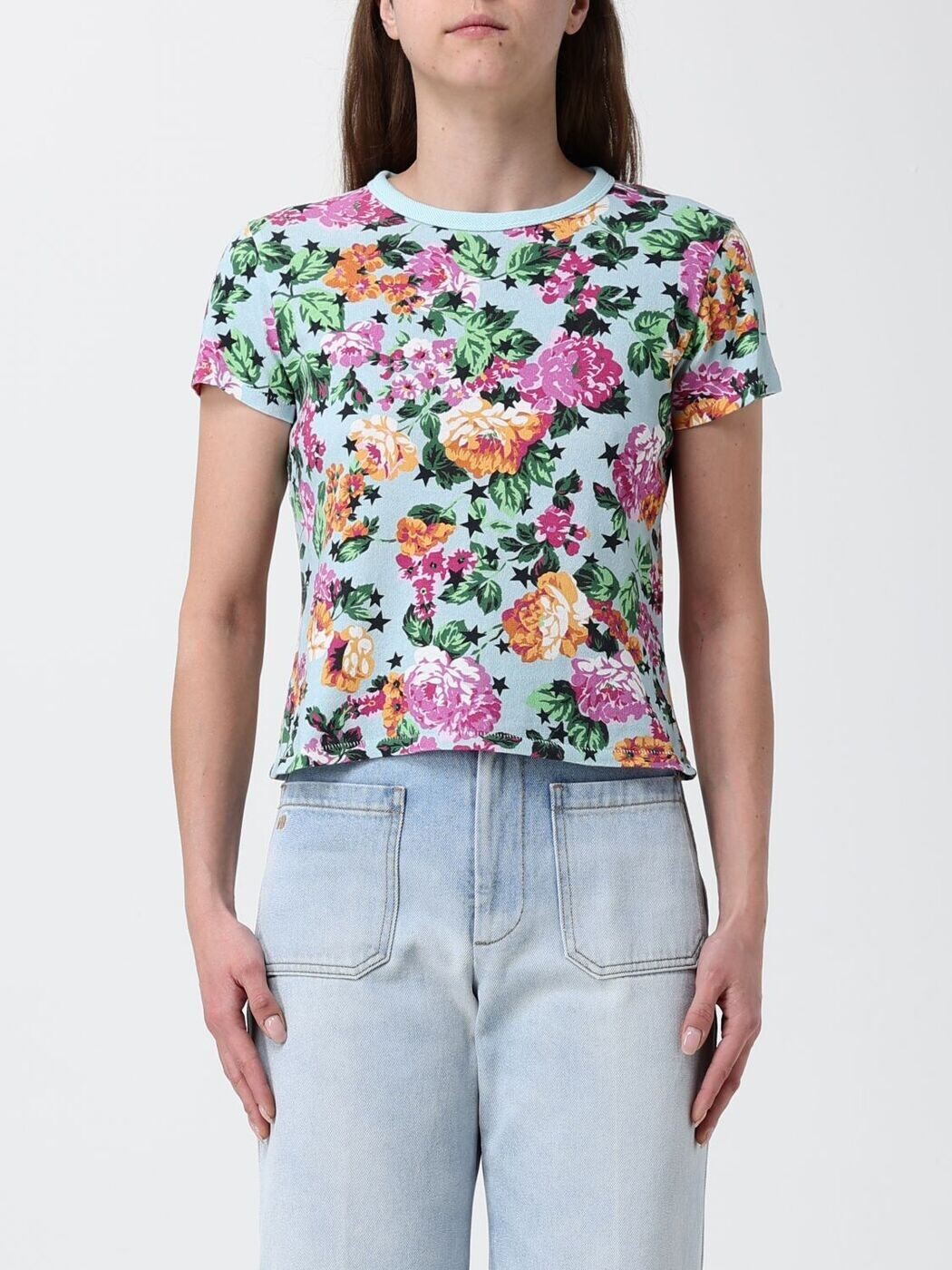 ケンゾー KENZO スポーツシャツ プルオーバー レディース マルチ色合い T-shirts and polo shirts FG52TS2144SK 関税 貨物輸送無料 2026SS gi
