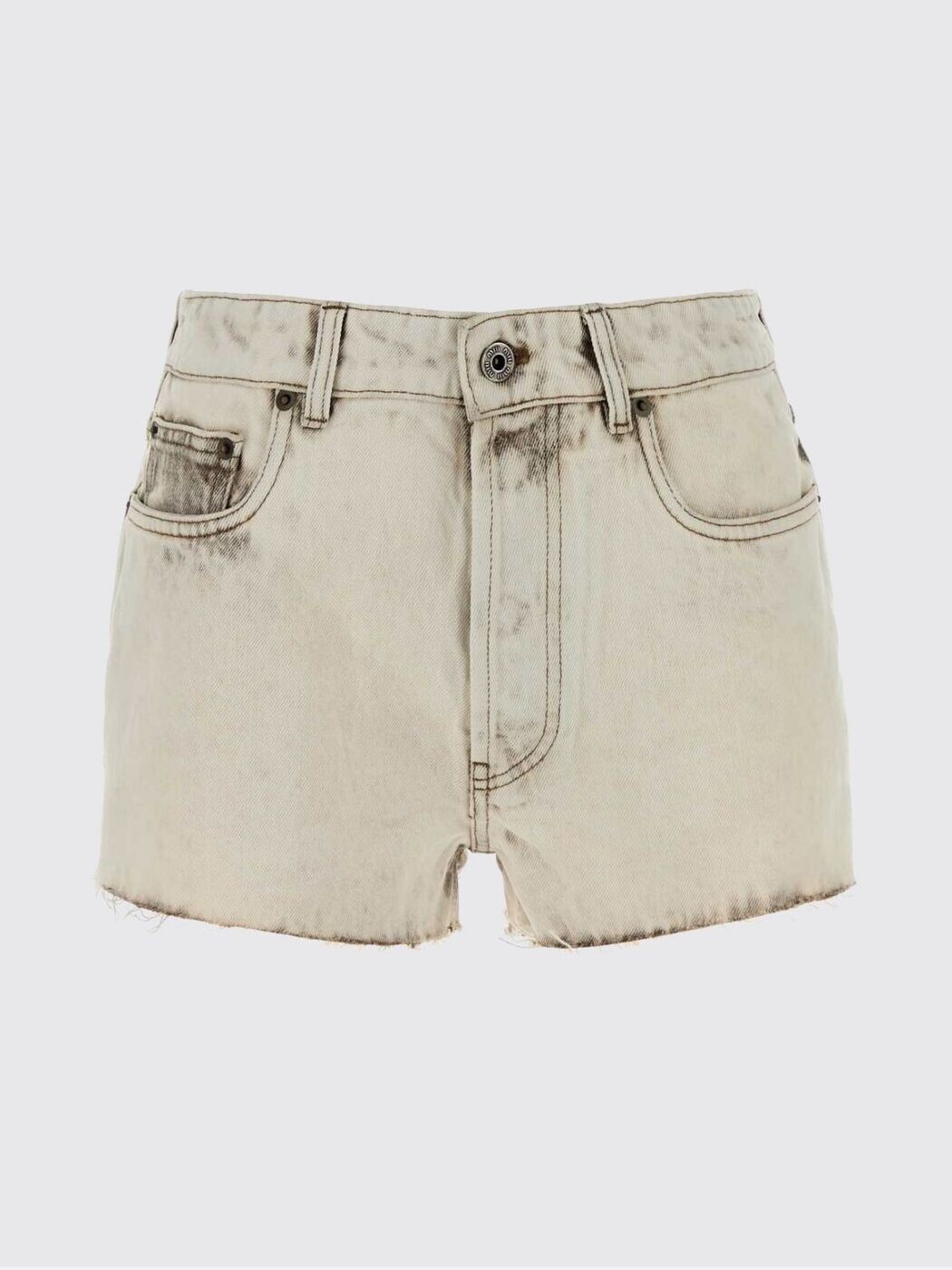 ミュウ ミュウ MIU MIU ジーンズさる股引き さる股引き レディース 白いこと Denim shorts GWP602SOOO183T 関税 貨物輸送無料 2026SS gi