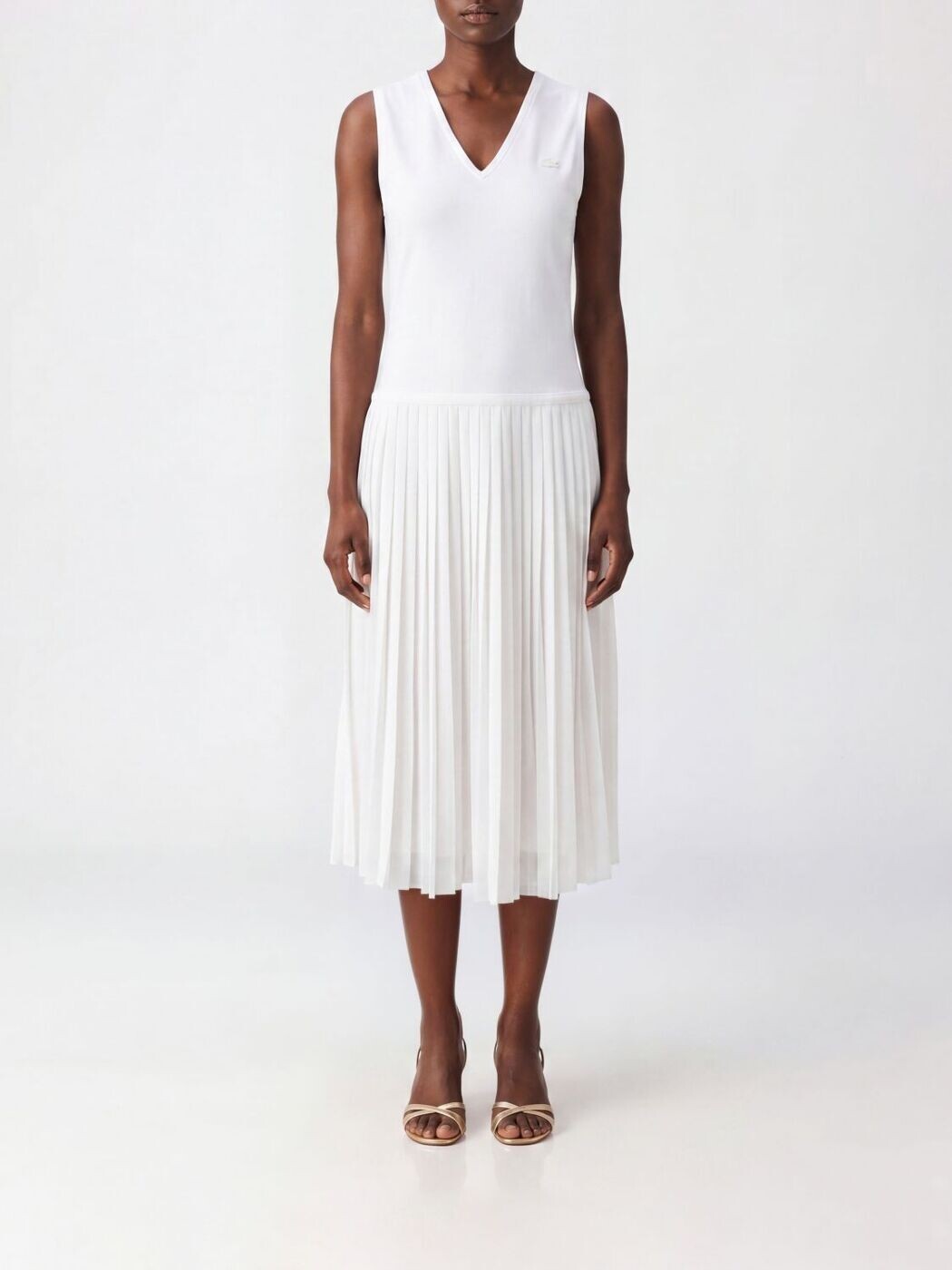 ラコステ LACOSTE 衣裳 御召しもの レディース 白いこと Dresses EF2432 関税 貨物輸送無料 2026SS gi
