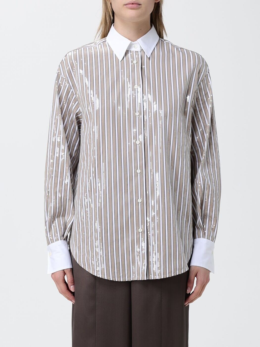 ブルネロクチネリ BRUNELLO CUCINELLI プルオーバー レディース 黒いこと Shirts MH749MX306 関税 貨物輸送無料 2026SS gi