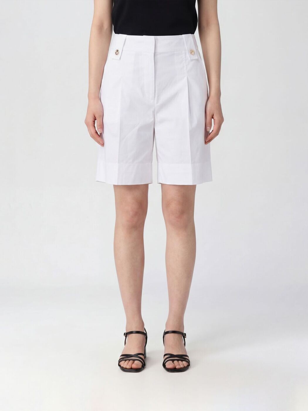 リュー ジョー LIU JO ジーンズさる股引き さる股引き レディース 白いこと Denim shorts CA6273T297A 関税 貨物輸送無料 2026SS gi