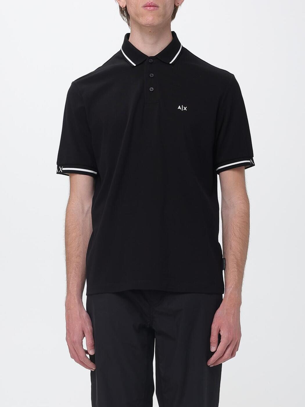 アルマーニ エクスチェンジ ARMANI EXCHANGE ポロシャツ メンズ ブラック Polo shirts XM002356AF13026 Black 関税 送料無料 2026SS gi|BRANDSHOP「il Tesoro」