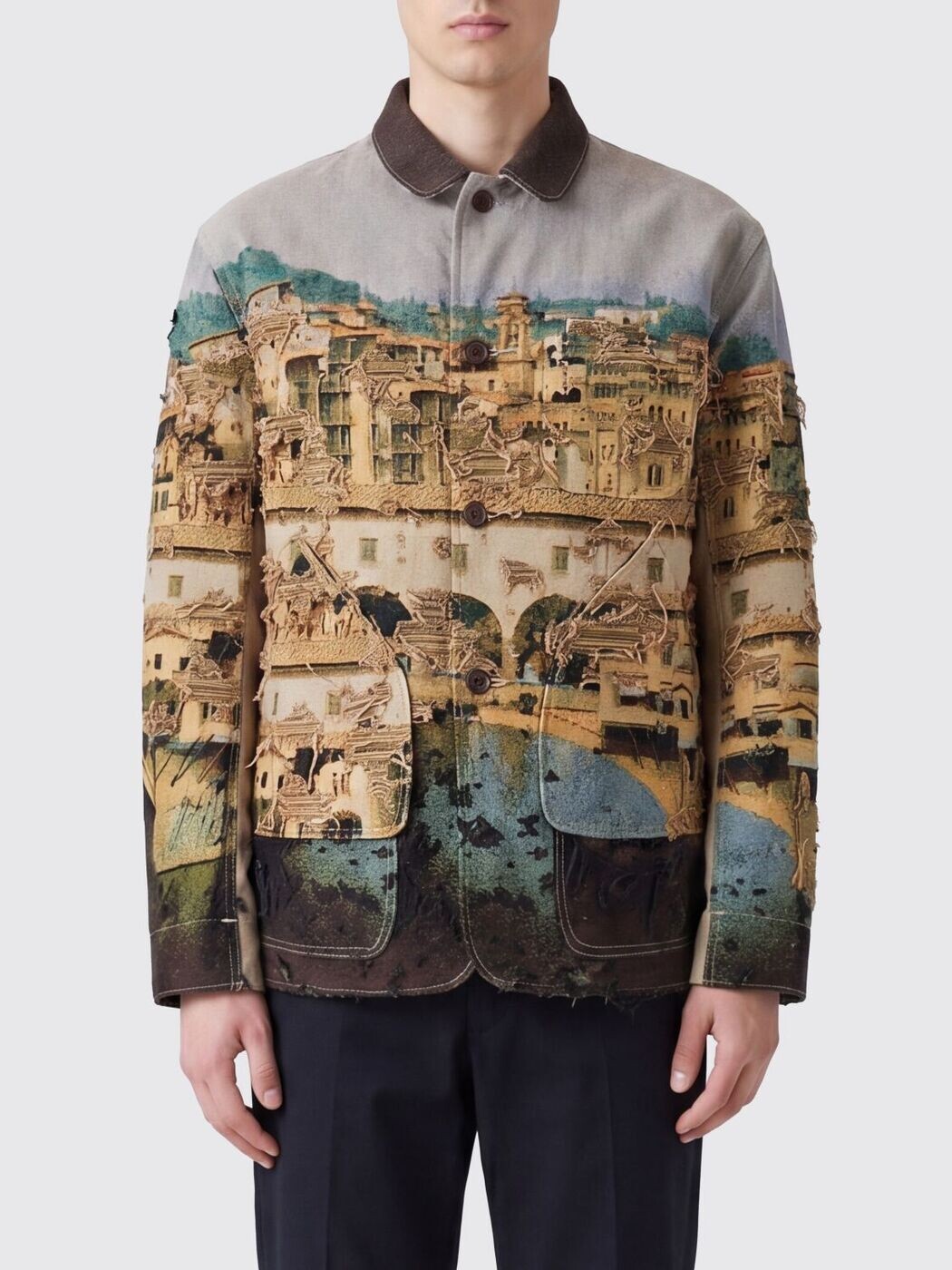 ジュンヤ ワタナベ コム デ 給仕 JUNYA WATANABE COMME DES GARCONS 上衣 メンズ マルチ色合い Jackets WQJ029 関税 貨物輸送無料 2026SS gi