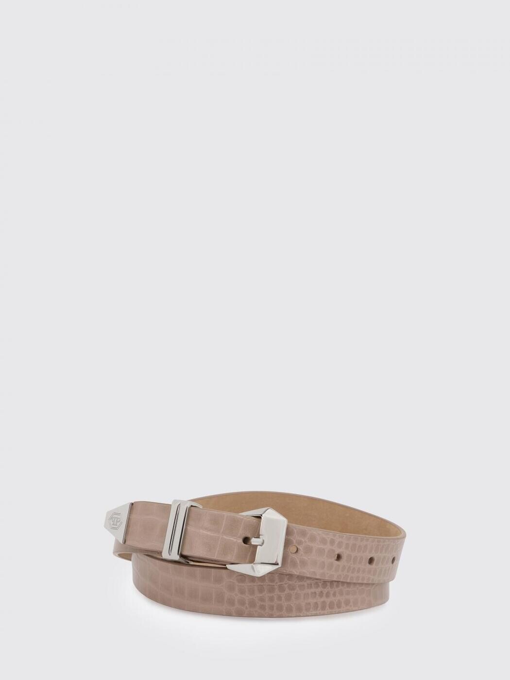 フィリップ飾り気の無い PHILIPP PLEIN 三尺帯 レディース ベージュ Belts SAFAWVA0446PLE010N 関税 貨物輸送無料 2026SS gi