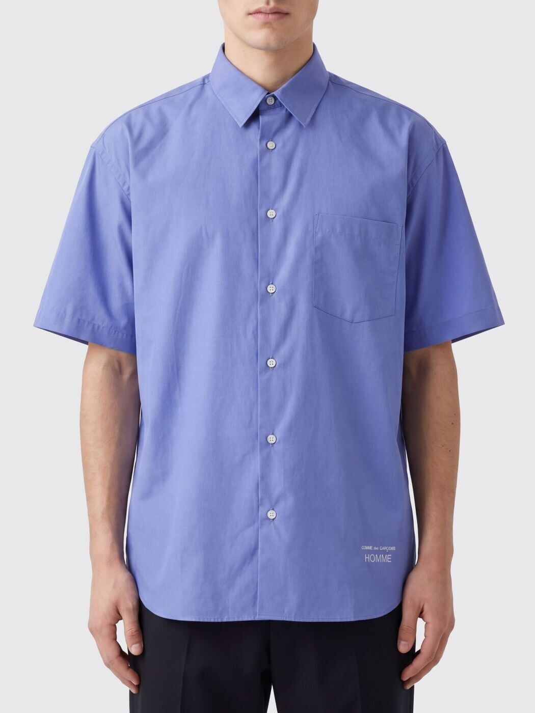コム デ 給仕 COMME DES GARCONS プルオーバー メンズ 青色 Shirts HQB103 関税 貨物輸送無料 2026SS gi