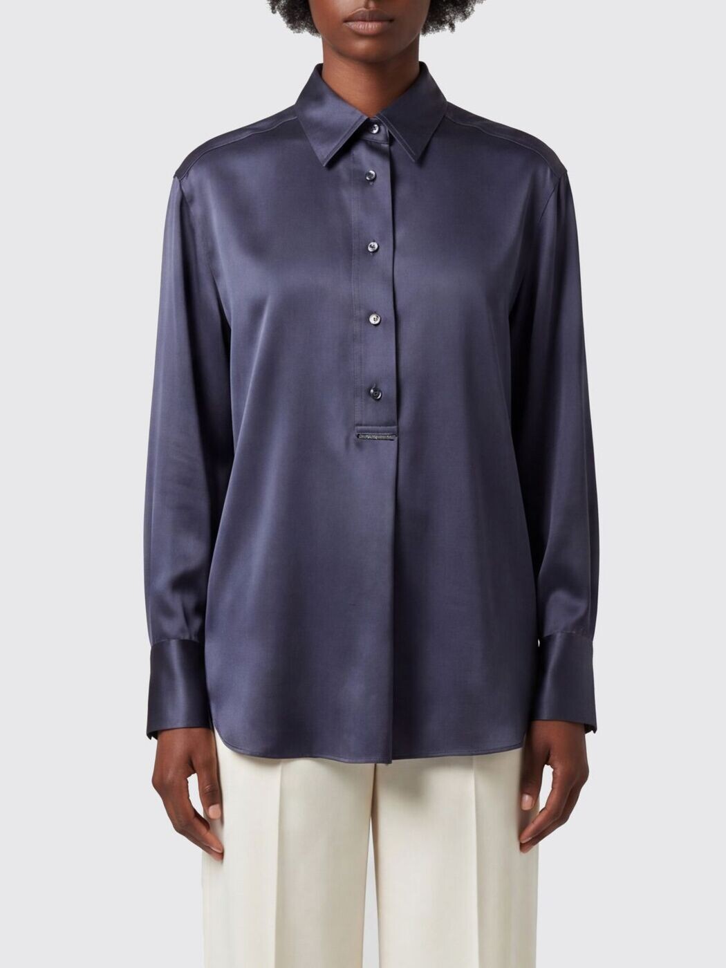 ブルネロクチネリ BRUNELLO CUCINELLI プルオーバー レディース 青色 Shirts M0C59MQ605 関税 貨物輸送無料 2026SS gi