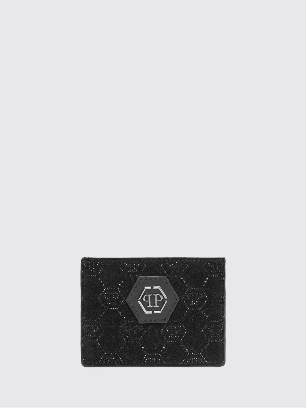 フィリップ 飾り気の無い PHILIPP PLEIN 歌留多保持者 札入れ メンズ 黒いこと Wallets and Card Holders FAEAMVG0532PLE010N 関税 貨物輸送無料 2026SS gi