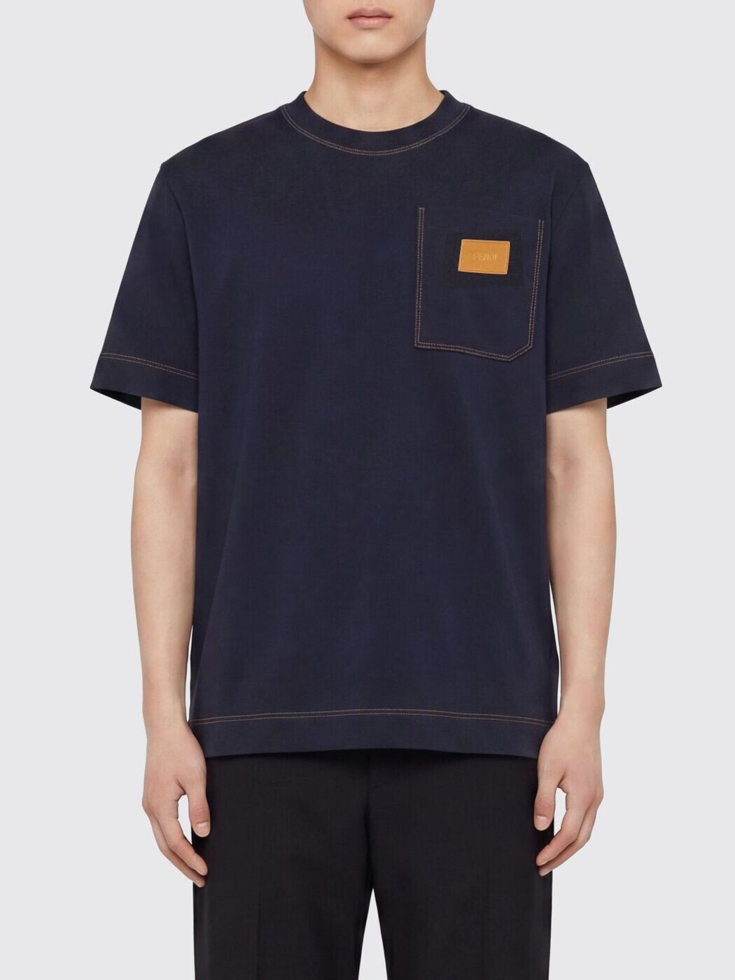フェンディ FENDI ティーシャツ メンズ 青碧 T-shirts FY0936B05I 関税 貨物輸送無料 2026SS gi