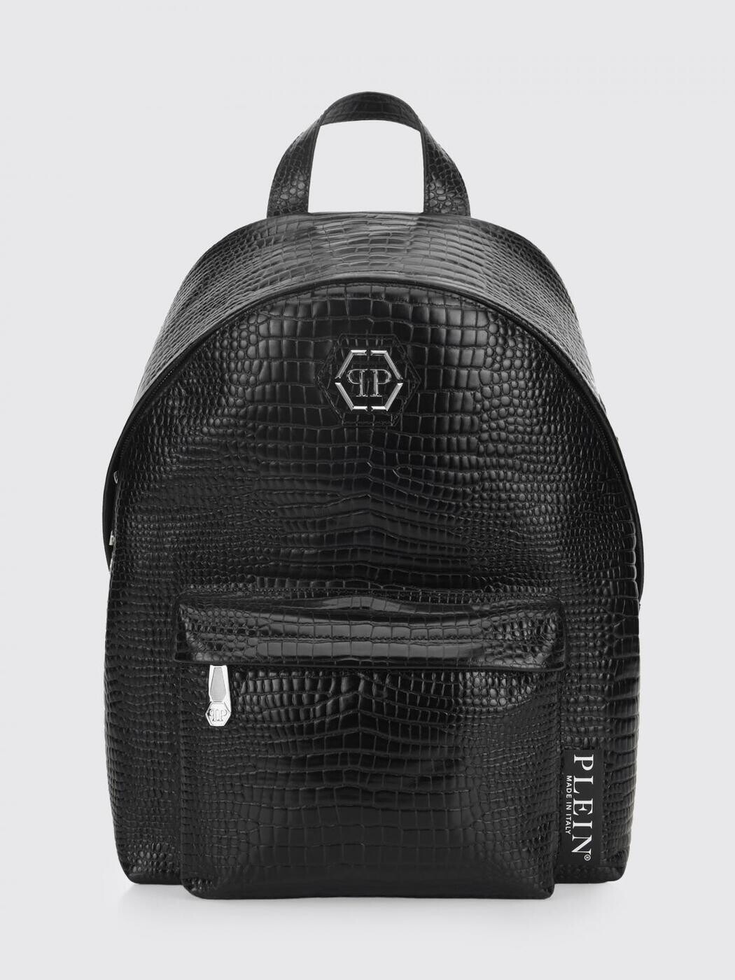 フィリップ 飾り気の無い PHILIPP PLEIN 背嚢 うしろ側容器に並べる メンズ 黒いこと Backpacks SAFAMBA1497PLE010N 関税 貨物輸送無料 2026SS gi