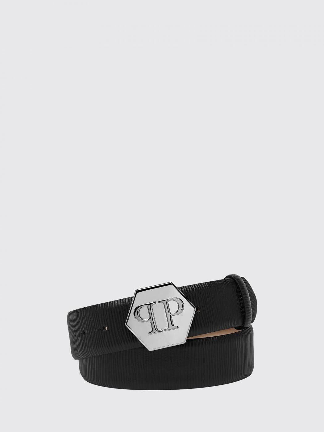 フィリップ飾り気のない PHILIPP PLEIN 三尺帯 レディース 黒いこと Belts SACAWVA0393PLE010N 関税 貨物輸送無料 2026SS gi