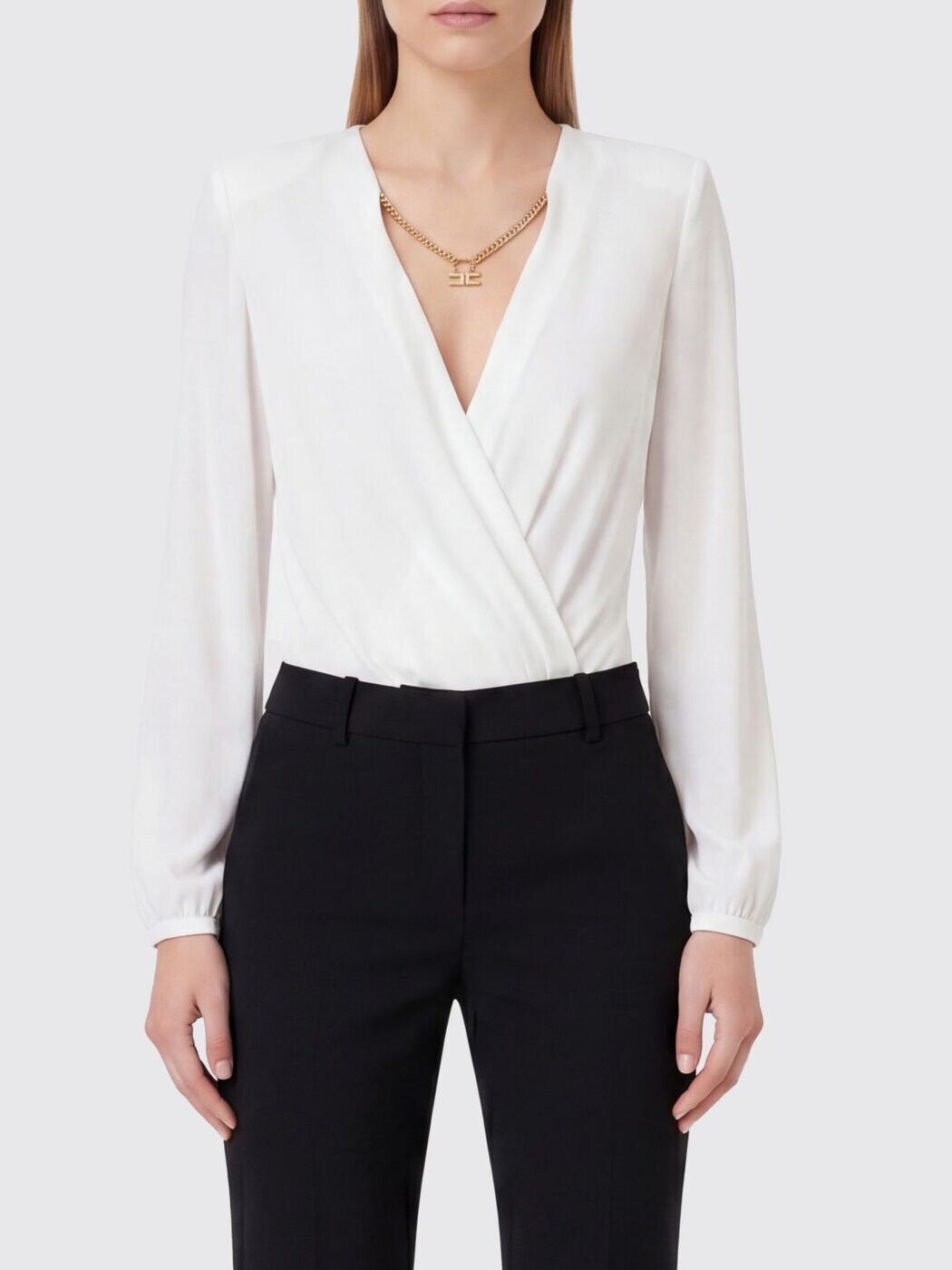 エリザベッタ フランキ ELISABETTA FRANCHI ティーシャツ トップス レディース 白いこと T-shirts and tops CB00762E2 関税 貨物輸送無料 2026SS gi