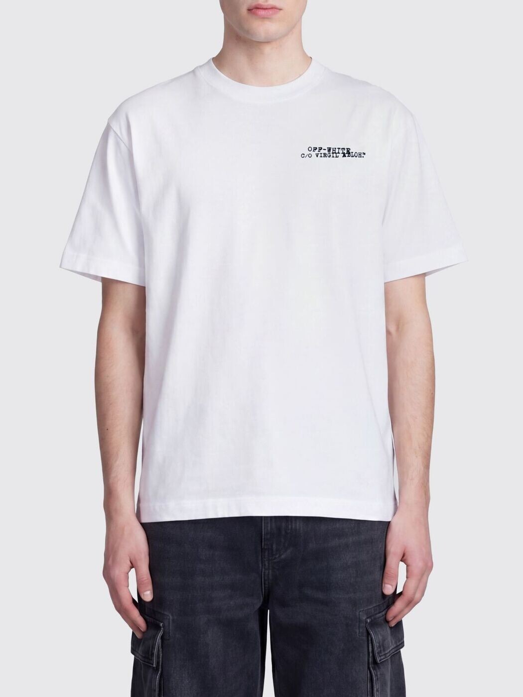 象牙色 OFF WHITE プルオーバー メンズ 白いこと T-shirts OMAA120S26JER00K 関税 貨物輸送無料 2026SS gi
