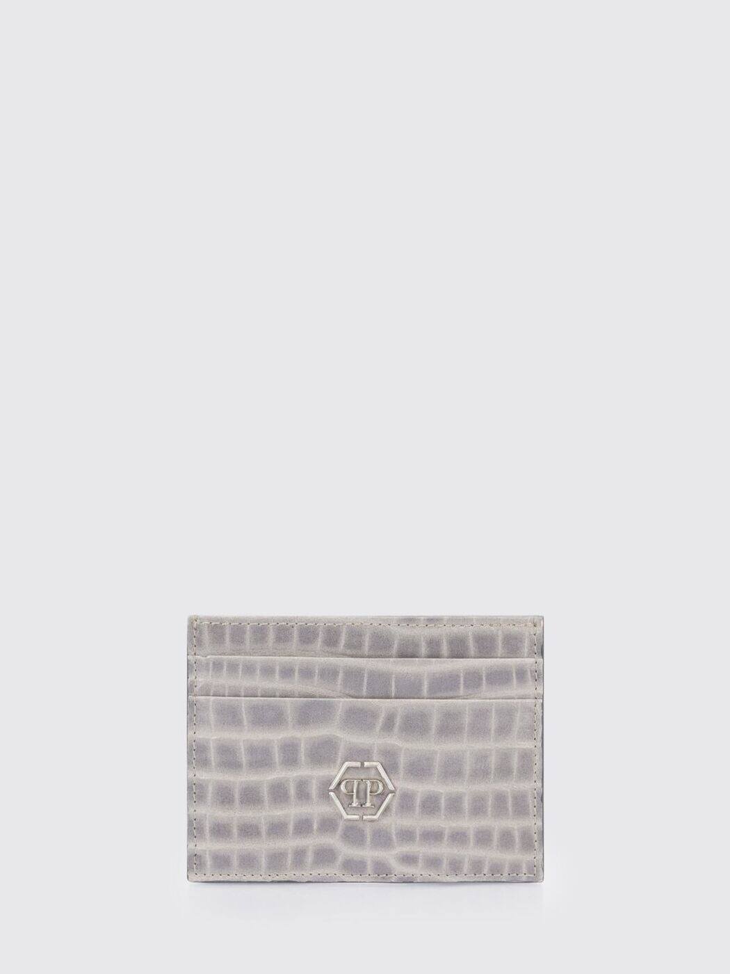 フィリップ 飾り気の無い PHILIPP PLEIN 歌留多保持者 札入れ メンズ 薄墨色 Wallets and Card Holders SAFAMVG0546PLE010N 関税 貨物輸送無料 2026SS gi